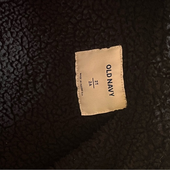 Old Navy Unisex Logo-Graphic Plaid Sherpa-Lined Zip Hoodie for Toddler - Picture 4 of 5